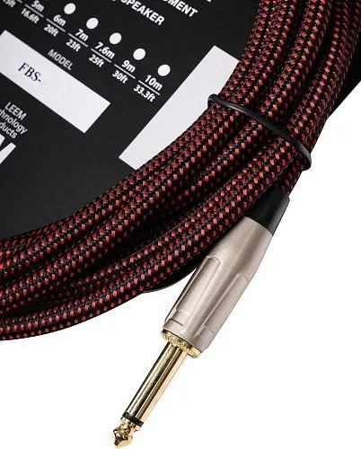 Leem FBS-3(BK/RD) Кабель инструментальный, черный/красный.