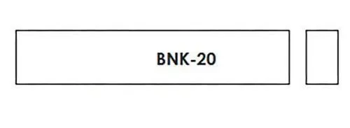 Hosco BNK-20 Заготовка верхнего порожка для гитары, кость.